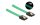 Delock SATA-Kabel UV Leuchteffekt grün 70 cm