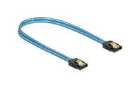 Delock SATA-Kabel UV Leuchteffekt blau 30 cm