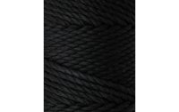 lalana Wolle Makramee Rope 3 mm, 330 g, Schwarz