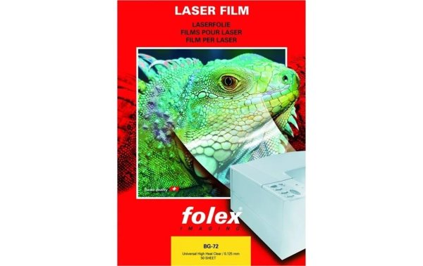 Folex Projektionsfolie BG-72 A3, 50 Stück, Transparent