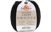 lalana Wolle Soft Cord Ami 100 g, Schwarz