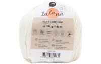 lalana Wolle Soft Cord Ami 100 g, Crème