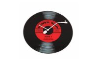 NeXtime Wanduhr Vinyl Tap Ø 43 cm Schwarz/Rot