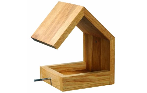 dobar green label Vogelfutterhaus Bauhaus III, 16 x 19 x 22 cm, Holz