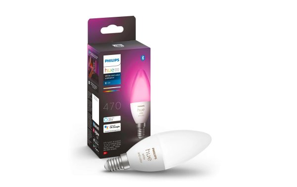 Philips Hue Leuchtmittel White & Color Ambiance, E14, Bluetooth