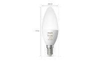 Philips Hue Leuchtmittel White & Color Ambiance, E14, Bluetooth