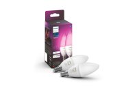 Philips Hue Leuchtmittel White & Color Ambiance, E14, 2 Stück, Bluetooth
