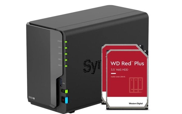 Synology NAS DiskStation DS224+ 2-bay WD Red Plus 24 TB