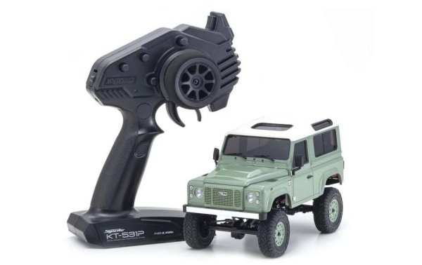 Kyosho Scale Crawler Mini-Z Land-Rover Defender 90, Grün ARTR