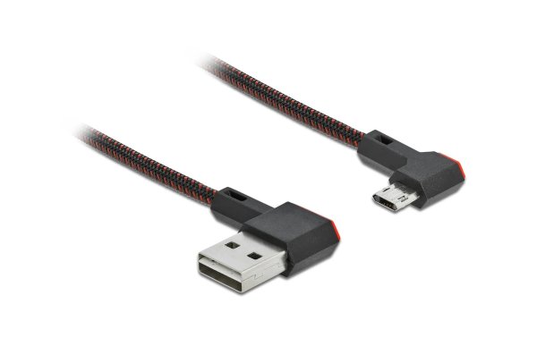 Delock USB 2.0-Kabel EASY USB, gewinkelt USB A - Micro-USB B 0.2 m