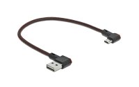 Delock USB 2.0-Kabel EASY USB, gewinkelt USB A - Micro-USB B 0.2 m