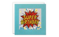 Cart Geburtstagskarte Super Birthday 12.5 x 12.5 cm