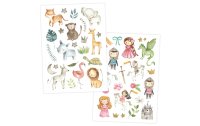 Papierdrachen Tattoo Set Bunter Mix