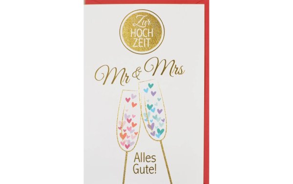 ABC Hochzeitskarte MR & MRS B6