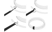 Label-the-cable Klettkabelbinder BASIC STRAPS 14 x 170 mm Schwarz, 10 Stück