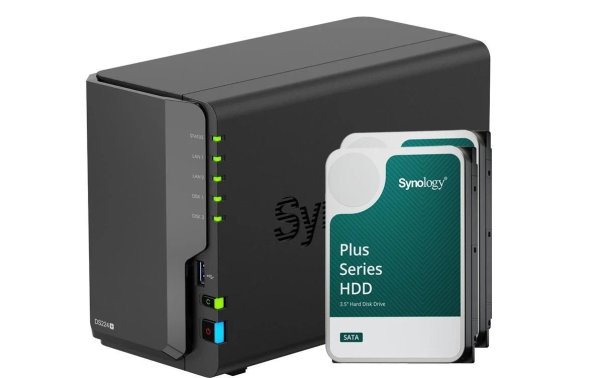 Synology NAS DiskStation DS224+ 2-bay Synology Plus HDD 8 TB