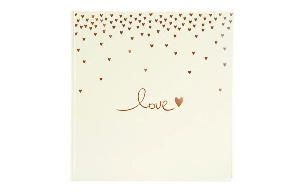 Goldbuch Hochzeitsalbum Raining Hearts Beige