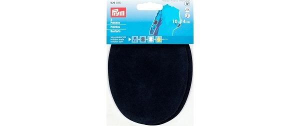 Prym Applikation 10 x 14 cm Lederimitat, Marineblau, 2 Stück