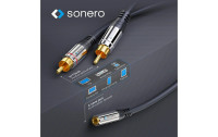 sonero Audio-Kabel Cinch - 3.5 mm Klinke 0.25 m