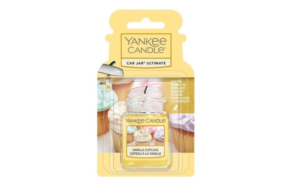 Yankee Candle Auto-Lufterfrischer Car Jar Ultimate Vanilla Cupcake