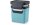 Rotho Recyclingbehälter Jive 30 l, Hellblau/Schwarz/Weiss