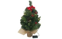 Dameco Weihnachtsbaum mit Jute-Topf, 15 LEDs, 50 cm,...