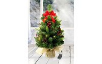 Dameco Weihnachtsbaum mit Jute-Topf, 15 LEDs, 50 cm,...