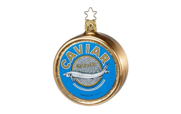 Inge Glas Manufaktur Weihnachtskugel Kaviar 8.5 cm 1 Stück