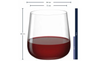 Leonardo Whiskyglas Brunelli 400 ml, 6 Stück, Transparent