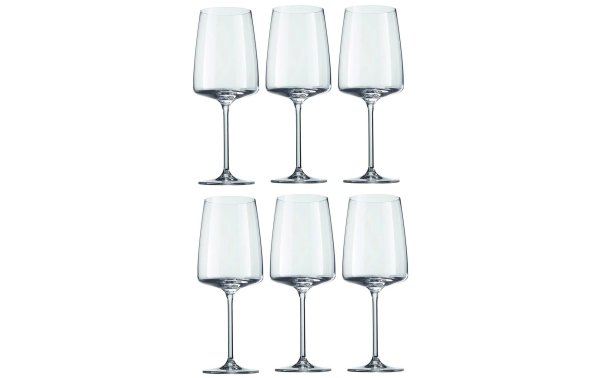 Schott Zwiesel Rotweinglas Sensa 660 ml, 6 Stück, Transparent