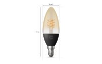 Philips Hue Leuchtmittel White, 4.5 W, E14, Filament,...