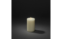 Konstsmide LED-Kerze Echtwachskerze, 8 cm x 15 cm, Cremeweiss