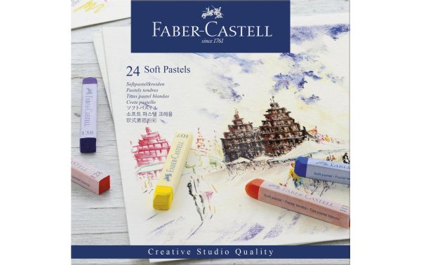 Faber-Castell Pastellkreide Soft Studio 24 Stück