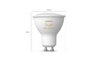 Philips Hue Leuchtmittel White Ambiance GU10 Dreierpack, 3 x 350 lm
