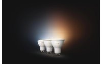 Philips Hue Leuchtmittel White Ambiance GU10 Dreierpack, 3 x 350 lm