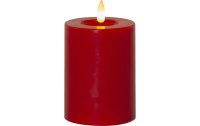 Star Trading LED-Kerze Pillar Flamme Flow, 12.5 cm, Rot