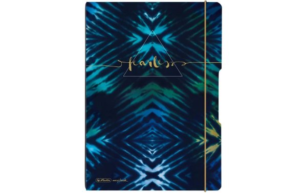 Herlitz Notizheft Batik Fearles A4, 2 x 40 S., liniert/kariert