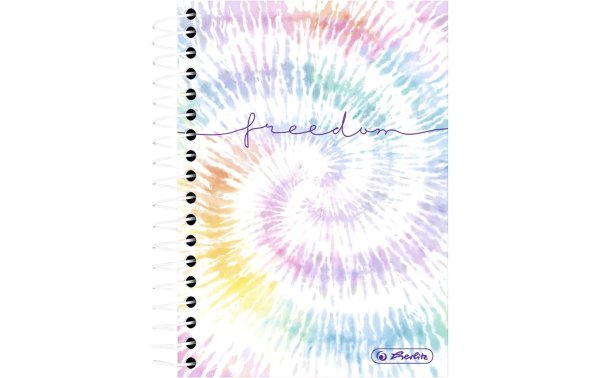 Herlitz Notizblock New Batik Freedom Kariert, 10.5 x 14.5 cm