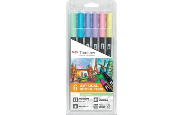 Tombow ABT 6 Stück, Pastelltöne