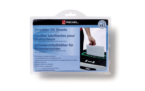 Rexel Ölpapier für Aktenvernichter  12 Stück