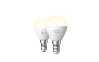 Philips Hue Leuchtmittel White, 5.7 W, E14, Luster, 2 Stück, Bluetooth