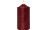 Star Trading LED-Kerze Pillar Flamme, 17 cm, Rot