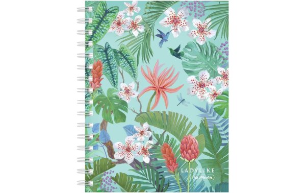 Herlitz Notizbuch Spiralbuch Ladylike Jungle A5, 100 Blätter