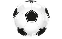 Folat Folienballon Fussball Schwarz/Weiss, 43 cm