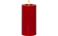 Star Trading LED-Kerze Pillar Flamme Flow, 17.5 cm, Rot
