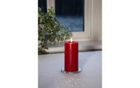 Star Trading LED-Kerze Pillar Flamme Flow, 17.5 cm, Rot