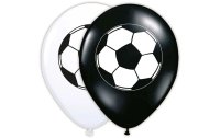 Folat Luftballon Fussball Schwarz/Weiss, 8 Stück