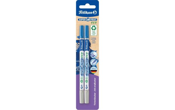 Pelikan Tintenlöscher Super-Pirat M, Eco, 2 Stück, Blister