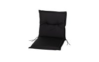 COCON Stuhlauflage Niederlehner Outdoor 97 x 50 x 5 cm, Schwarz