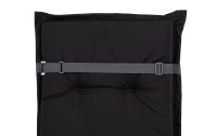 COCON Stuhlauflage Niederlehner Outdoor 97 x 50 x 5 cm, Schwarz